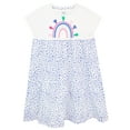 thumbnail image 1 of Harry Bear Girls Rainbow Short Sleeve Dress Sizes 3T-8, 1 of 3
