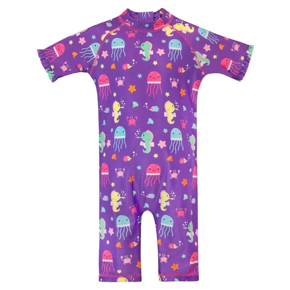 Harry Bear Girls Sealife Surfsuit Sizes 3T-7