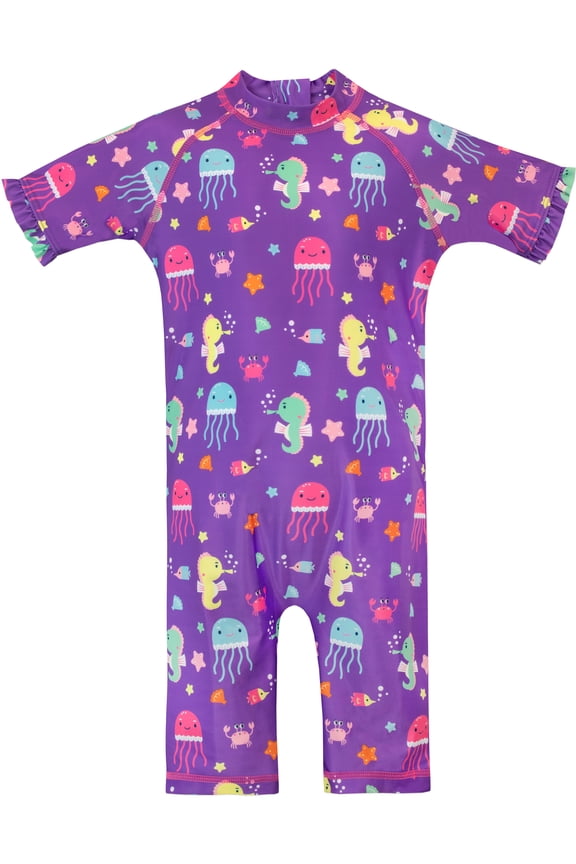 Girls Sealife Swimsuit Sizes 2T-7