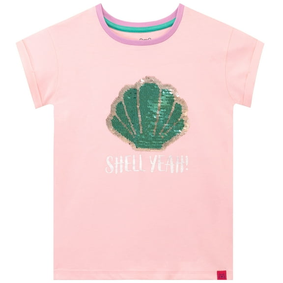 Harry Bear Girls Shell Yeah Short Sleeve T-Shirt Sizes 4-10