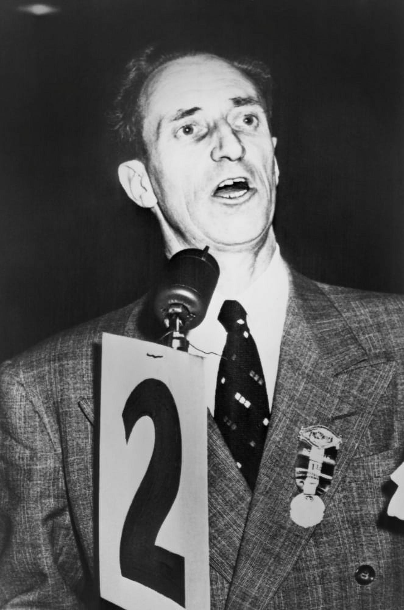 Harry Bridges Addressing A StopWork Meeting Of Longshoremen'S Union In