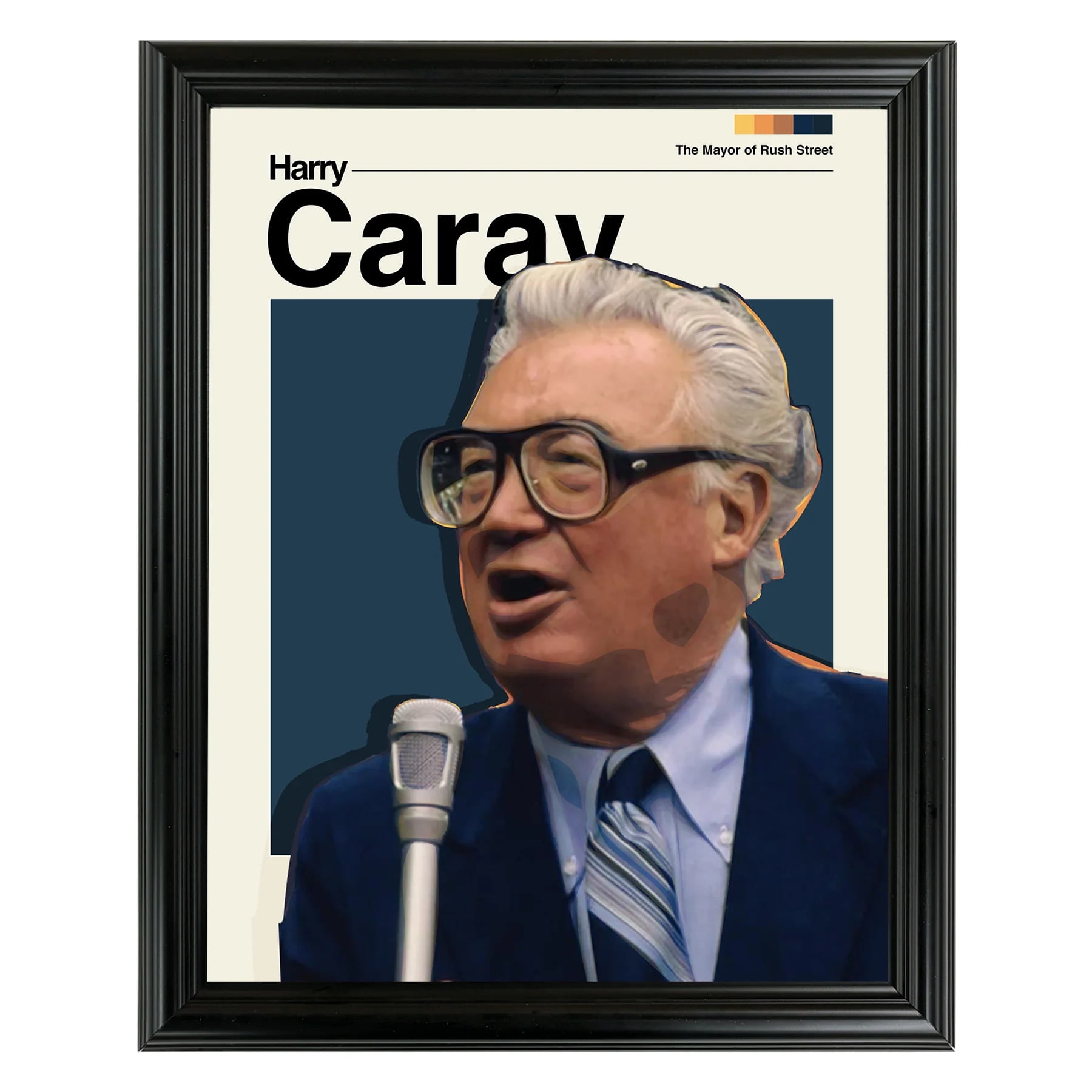 Harry Caray Framed Sports Art Photo by Thomas Maxwell - Walmart.com