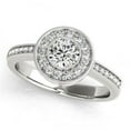 thumbnail image 1 of Harry Chad Enterprises 10168 1.75 CT Round Diamond Halo Anniversary Ring, 14K White Gold - Size 6.5, 1 of 1