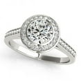 thumbnail image 1 of Harry Chad Enterprises 10464 1.50 CT Round Diamond Halo Ring, 14K White Gold - Size 6.5, 1 of 1