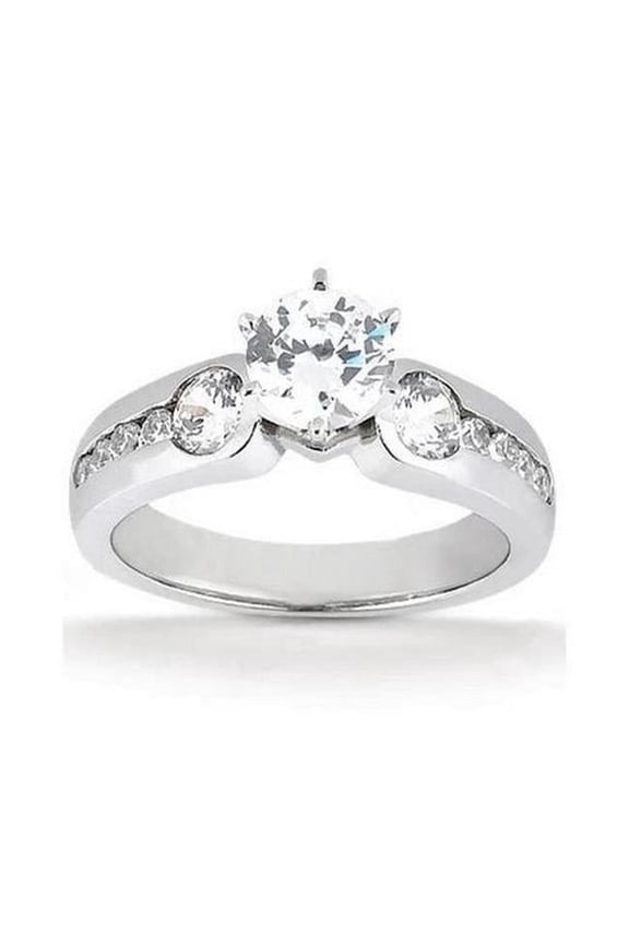 Enterprises 11619 1.75 CT Diamonds Three Stone Style Engagement Ring, Size 6.5