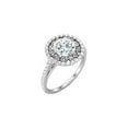thumbnail image 1 of Harry Chad Enterprises 12757 1.99 CT Halo Round Diamond Engagement Ring, 14K White Gold - Size 6.5, 1 of 1