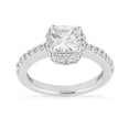 thumbnail image 1 of Harry Chad Enterprises 14729 1.75 CT 14K Cushion & Round Diamonds Wedding Anniversary Ring - White Gold, 1 of 1