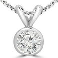 thumbnail image 1 of Harry Chad Enterprises 19743 1.5 CT Sparkling Round Cut Diamond White Gold 14K Pendant Necklace, 1 of 1