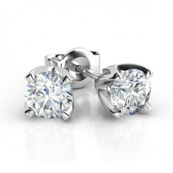 Harry Chad Enterprises 20169 2.00 CT 14K White Gold G VS2 Prong Set Diamonds Studs Earrings