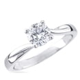 thumbnail image 1 of Harry Chad Enterprises 22125 1.50 CT Diamond Engagement Solitaire Ring, 14K White Gold - Size 6.5, 1 of 1