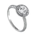 thumbnail image 1 of Harry Chad Enterprises 22147 1.5 CT Round Shaped Diamond Wedding Ring - 14K White Gold, 1 of 1