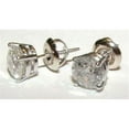 thumbnail image 1 of Harry Chad Enterprises 23241 E VVS1 Round Diamond Studs Earring Pair 14K White Gold, 1 of 1