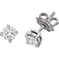 thumbnail image 1 of Harry Chad Enterprises 23248 Solid 14K White Gold Women Round Diamond Stud Earring, 1 of 1