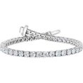 thumbnail image 1 of Harry Chad Enterprises 23456 6 CT Round Shaped Diamond Solid 14K White Gold Tennis Bracelet, 1 of 1