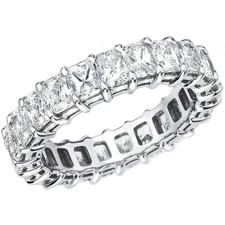 Harry Chad Enterprises 25120 Princess Cut Diamond Eternity 4.40 CT Band, 14K Gold - Size 6.5