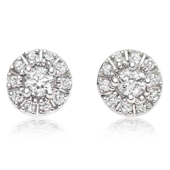 Harry Chad Enterprises 52881 14K White Gold 2.00 Carats F Vs1-Vvs1 Diamonds Ladies Stud Earrings