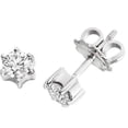 thumbnail image 1 of Harry Chad Enterprises 26684 2.20 CT Prong Set Round Cut Diamonds Studs Earrings - 14K Gold, 1 of 1