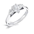 thumbnail image 1 of Harry Chad Enterprises 28689 Three Stone 2.75 CT Diamonds Engagement Ring, 14K White Gold - Size 6.5, 1 of 1
