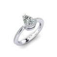 thumbnail image 1 of Harry Chad Enterprises 29501 14K White Gold Pear & Round Cut 2.20 CT Diamond Engagement Ring, Size 6.5, 1 of 1