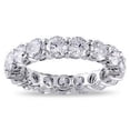 thumbnail image 1 of Harry Chad Enterprises 30598 4.25 CT Diamonds Eternity Wedding Sparkling Band - 14K White Gold, 1 of 1