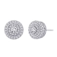 thumbnail image 1 of Harry Chad Enterprises 30790 2.90 CT 14K White Gold Brilliant Cut Diamonds Lady Studs Earrings, 1 of 1
