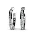 thumbnail image 1 of Harry Chad Enterprises 34009 3.50 CT Brilliant Cut Diamonds Hoop Earrings - 14K Gold White, 1 of 1