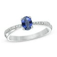 thumbnail image 1 of Harry Chad Enterprises 35545 2.30 CT Sri Lankan Sapphire Oval Cut with Round Diamonds Ring, Size 6.5, 1 of 1