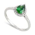 thumbnail image 1 of Harry Chad Enterprises 37196 4.50 CT Green Emerald with Diamonds Ring, 14K White Gold - Size 6.5, 1 of 1