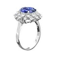 thumbnail image 1 of Harry Chad Enterprises 37700 Tanzanite Round Diamond 3.75 CT Ring, 14K White Gold - Size 6.5, 1 of 1