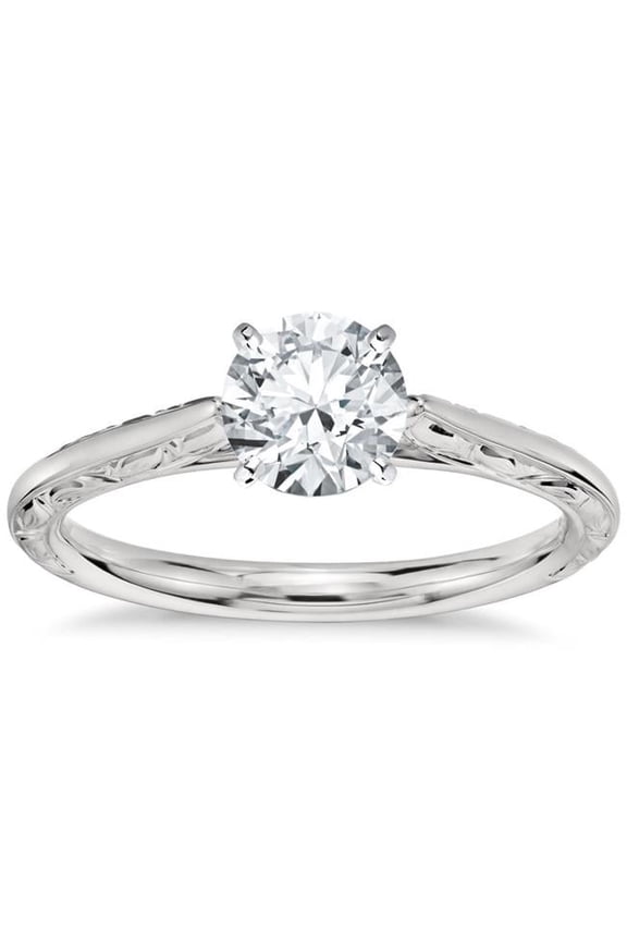 Enterprises 38904 1.50 CT Big Round Cut Solitaire Diamond Engagement Ring, Size 6.5