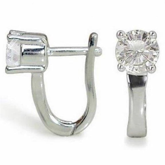 Harry Chad Enterprises 41101 1.3 CT Prong Set Round Diamond Drop Earring