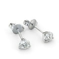 thumbnail image 1 of Harry Chad Enterprises 42037 1.35 CT Round Diamond Stud Womens Earring, 14K White Gold, 1 of 1
