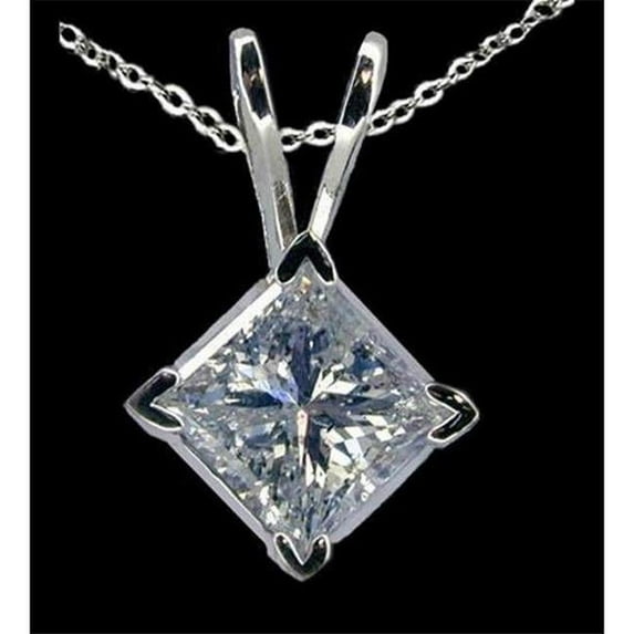 Harry Chad Enterprises 50582 1.25 CT Diamond G SI1 Solitaire Pendant Necklace, White Gold