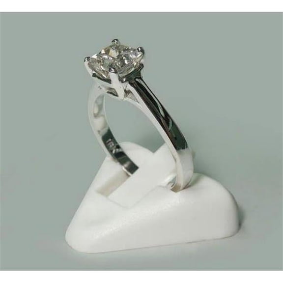 Harry Chad Enterprises 50600 1.50 CT Princess Diamond Solitaire Engagement Ring, White Gold - Size 6.5
