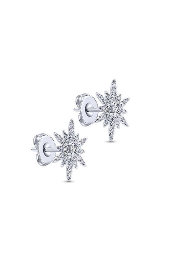 Enterprises 50678 4.70 CT Round Cut Ladies Diamonds Halo Stud Earrings