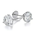thumbnail image 1 of Harry Chad Enterprises 51575 2 CT Round Diamond Stud Womens Earring, 14K White Gold, 1 of 1