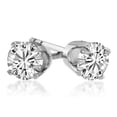 thumbnail image 1 of Harry Chad Enterprises 52073 2 CT Fine Womens Round Stud Diamond Earring, 14K White Gold, 1 of 1