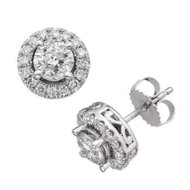 White gold hotsell earrings walmart