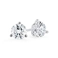 thumbnail image 1 of Harry Chad Enterprises 54636 1.10 CT Round Cut Solitaire 14K White Gold Diamond Stud Earring, 1 of 1