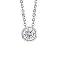 thumbnail image 1 of Harry Chad Enterprises 58530 2.00 CT Bezel Set Brilliant Cut Diamond White Gold Pendant, 1 of 1