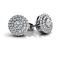 thumbnail image 1 of Harry Chad Enterprises 58736 Ladies Round 2.18 CT Diamond Stud Halo Earrings, 14K White Gold, 1 of 1