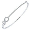thumbnail image 1 of Harry Chad Enterprises 59177 Gorgeous Round Cut 3.25 CT Diamonds Bangle, 14K White Gold, 1 of 1