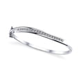 thumbnail image 1 of Harry Chad Enterprises 60093 5 CT Sparkling Round Diamond Ladies Bangle, White Gold, 1 of 1