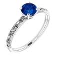 thumbnail image 1 of Harry Chad Enterprises 60179 Blue Sapphire 1.50 CT Filigree Womens Solitaire Ring, Size 6.5, 1 of 1
