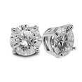 thumbnail image 1 of Harry Chad Enterprises 61302 1.90 CT Stud Womens Round 14K White Gold Diamond Earring Prong Set, 1 of 1
