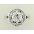 thumbnail image 1 of Harry Chad Enterprises 61426 14K White Gold Old Miner Cut 2 CT Halo Lady Diamond Ring, Size 6.5, 1 of 1