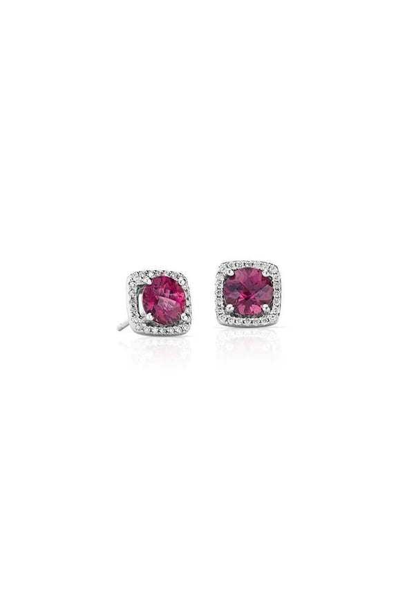 Enterprises 61607 Prong Set 10 CT with Diamond Stud Earring, 14K White Gold