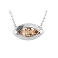 thumbnail image 1 of Harry Chad Enterprises 61720 Bezel Set Marquise Cut 16 CT Solitaire Morganite Pendant, White Gold, 1 of 1