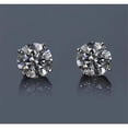 thumbnail image 1 of Harry Chad Enterprises 61808 2 CT Prong Round Diamond Stud Earrings, 14K White Gold, 1 of 1