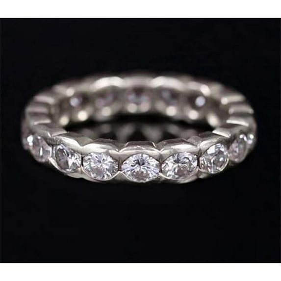 Harry Chad Enterprises 62067 2.70 CT Old Miner Eternity Wedding Band, 14K White Gold - Size 6.5